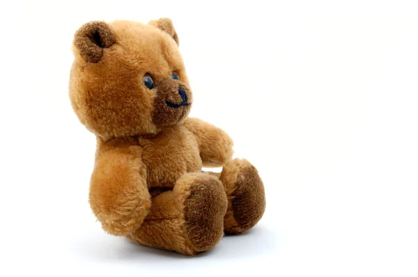 Teddy björn isolerad på vit bakgrund — Stockfoto