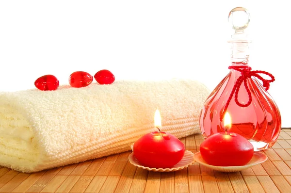 Rode massage stilleven — Stockfoto