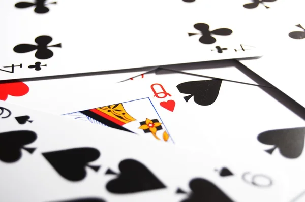 Poker karetní hra — Stock fotografie