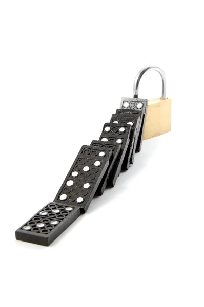 Domino-Sicherheit — Stockfoto