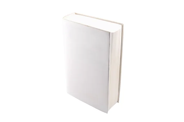 Libro bianco isolato su sfondo bianco — Foto Stock