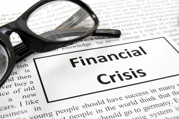 Kryzys finansowy — Zdjęcie stockowe
