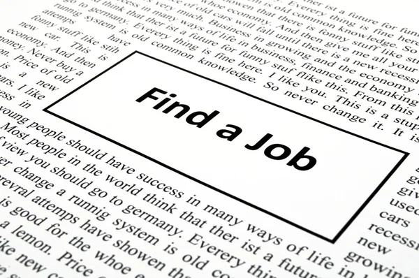 Znaleźć pracę — Zdjęcie stockowe