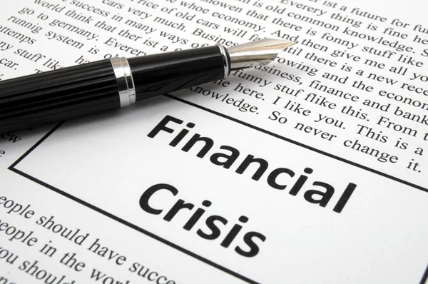 Финансовый кризис — стоковое фото