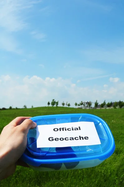 stock image Official geocache