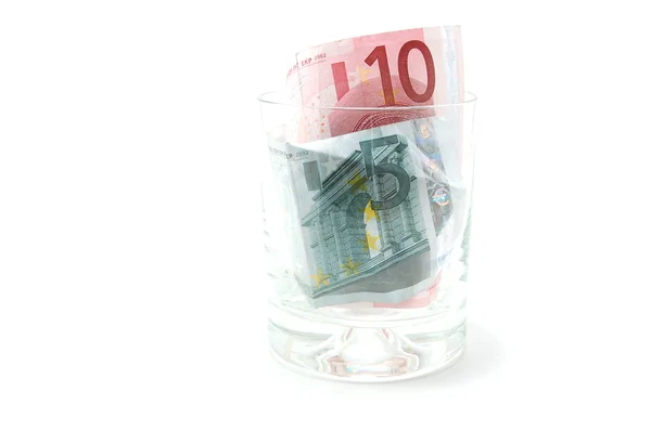 Money in glass — Stock Photo, Image