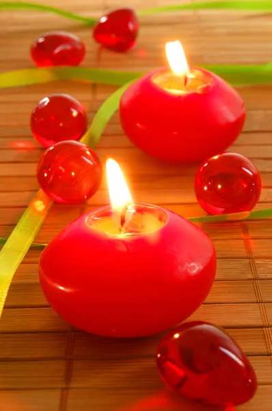 Romantic candle light Stock Picture