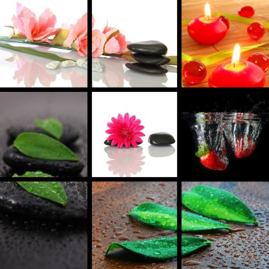 Spa collage clipart