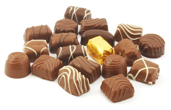 Pralina de chocolate — Fotografia de Stock