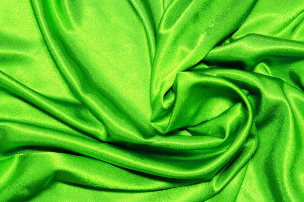 Yeşil saten arka — Stok fotoğraf