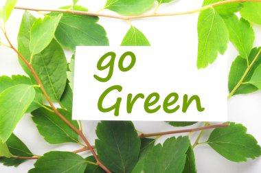 Go green clipart