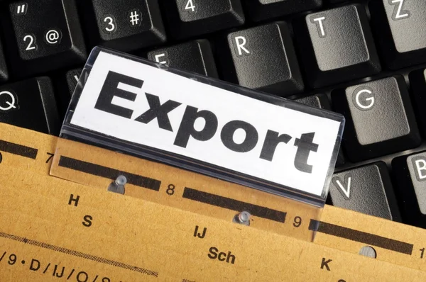 Exportera — Stockfoto