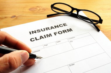 Insurance claim form clipart