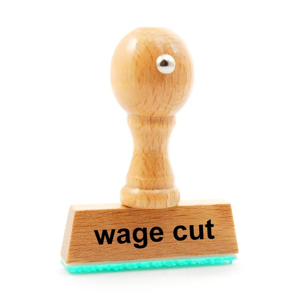 Wage cut — Stock Photo, Image