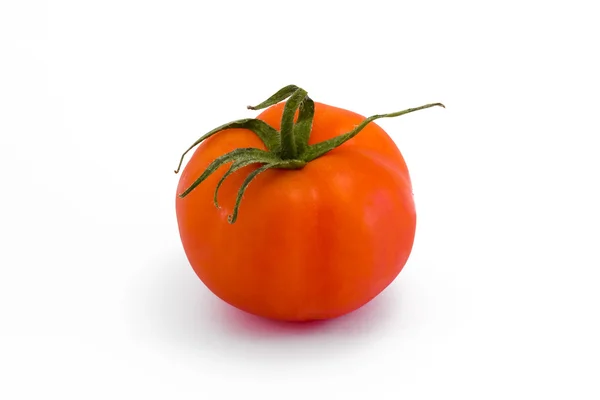Beyaz izole domates — Stok fotoğraf