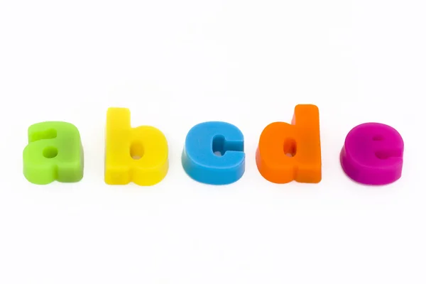다채로운 자석 글자 — 스톡 사진