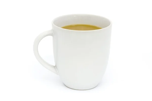 Mugg te över vita — Stockfoto