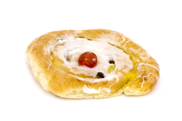 Danish pastry isolated on white — Stock Photo, Image