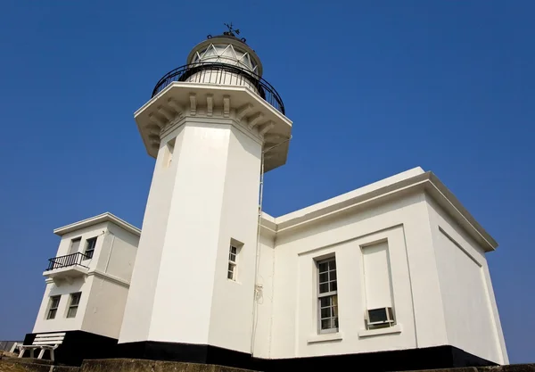 stock image Lighthouse with white wall, kaohsiung ha