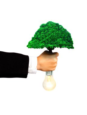 Eco power business clipart