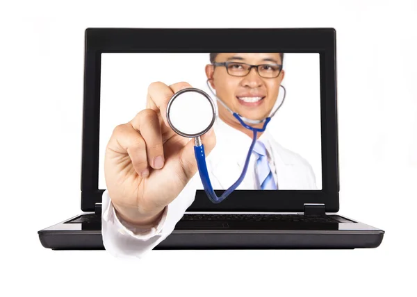 Hälso- och sjukvård tjänst från internet. — Stockfoto