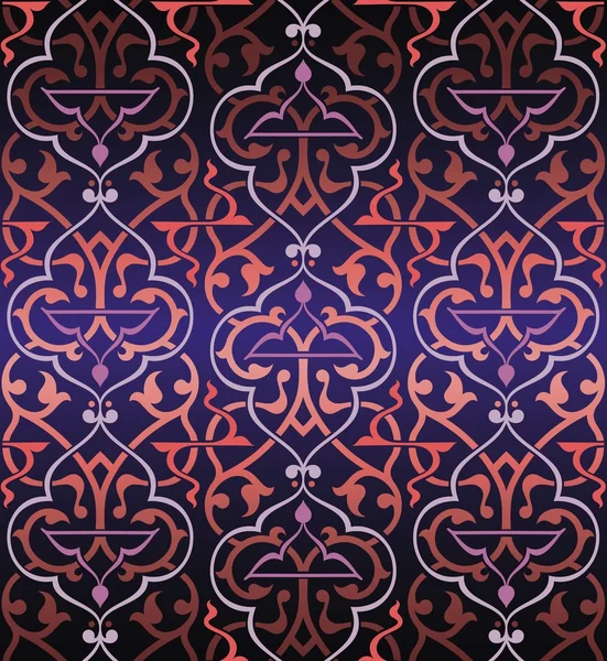 Fond arabesque coloré sans couture — Image vectorielle