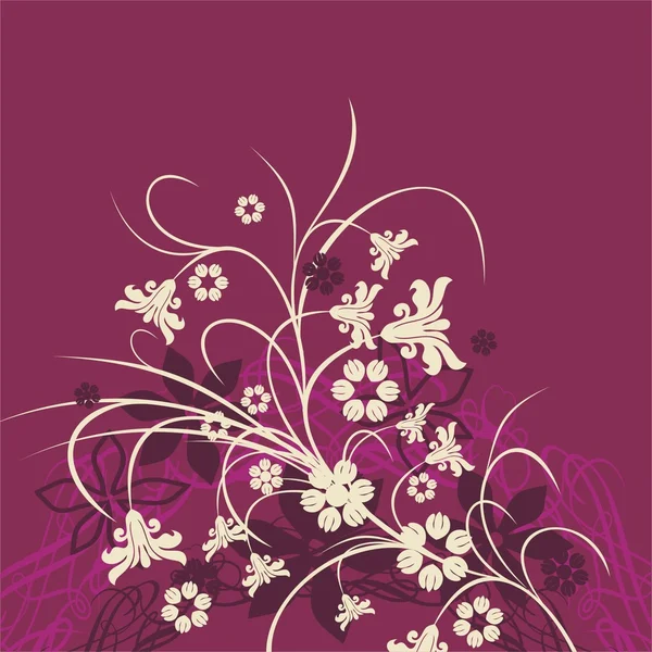 Decoratieve bloemen achtergrond — Stockvector