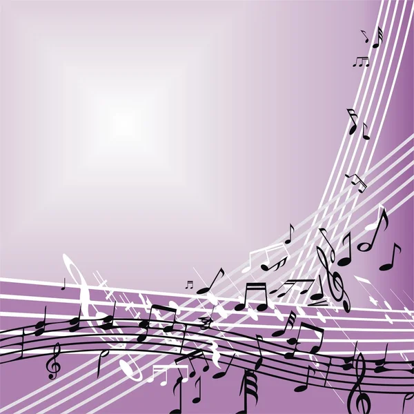 Fond musical décoratif — Image vectorielle