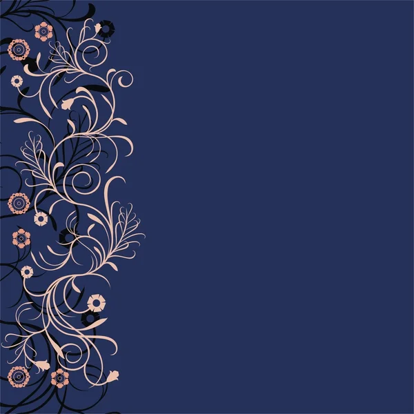 Fond floral décoratif — Image vectorielle