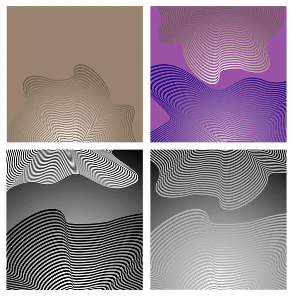 Ilustración de ondas abstractas — Vector de stock