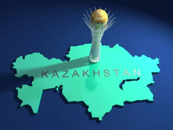 哈萨克斯坦 baiterek — 图库照片