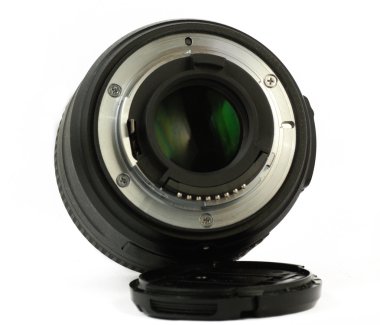 35mm dslr prime lens arka görüş izole