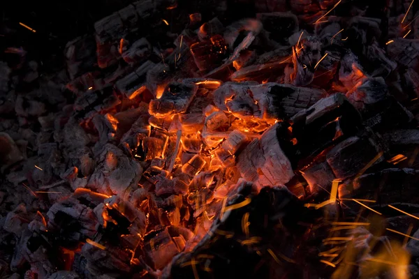 Hot embers — Stock Photo, Image