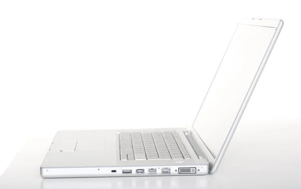 Weißer Laptop — Stockfoto