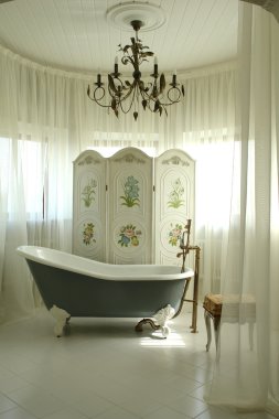 A part of interior of bathroom clipart