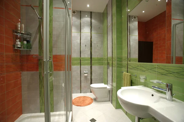 Interieur van een badkamer — Stockfoto