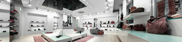 Panoramic interior of a shop — Stock Photo, Image