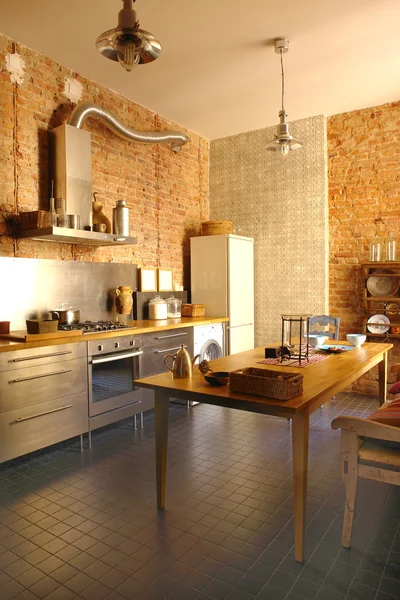 Interior de una cocina — Foto de Stock