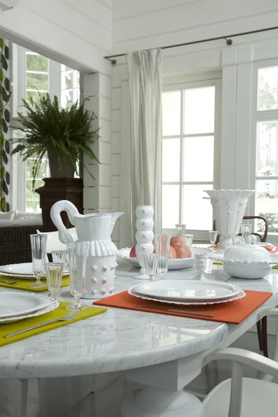 A part of table in dinning room — Stock Photo, Image