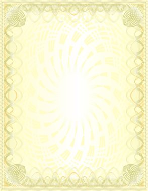 A luxury golden blank (cetificate) clipart