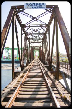 Old railway bridge clipart