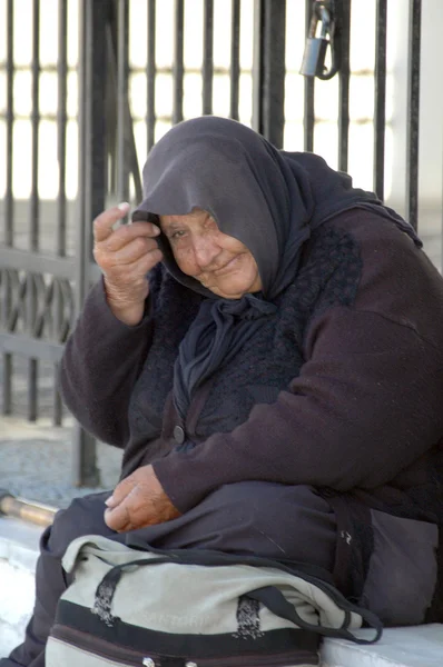 在意大利威尼斯的美丽城市的乞丐 — 图库照片