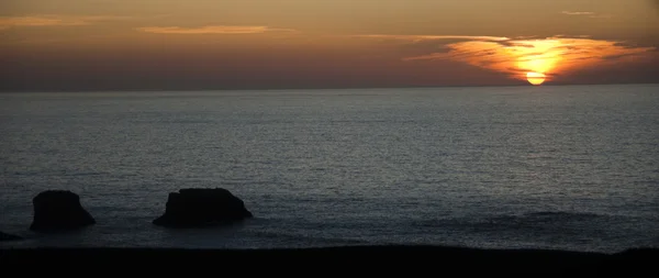 stock image Beautiful sunset scenery from the seashore