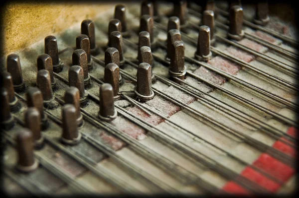 Grunge-Klaviermechanik — Stockfoto