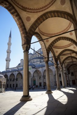 Blue mosque courtyard / Istanbul clipart