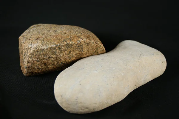 stock image Stones on a black background