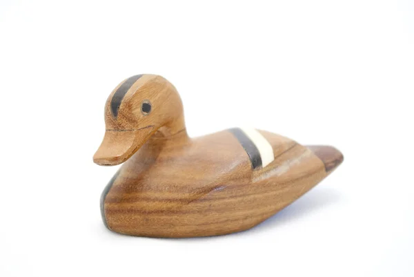 Pato de madera tallada —  Fotos de Stock