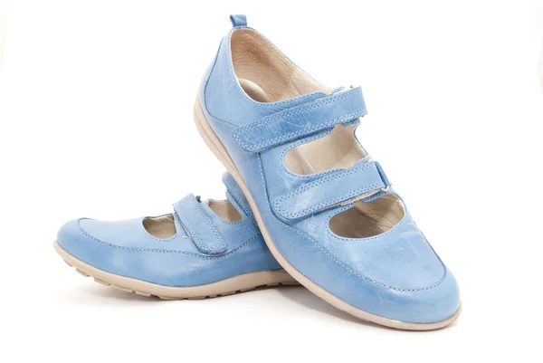 Синие туфли — стоковое фото