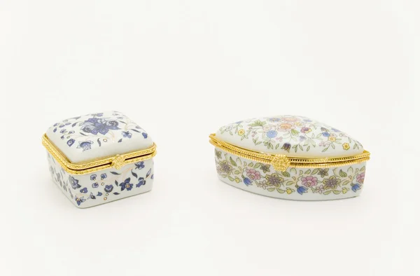 Chinese porcelain pillboxes — Stock Photo, Image