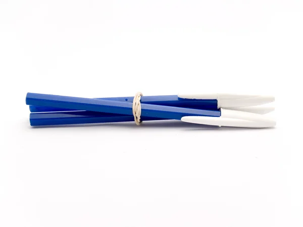 Mavi tükenmez kalem — Stok fotoğraf